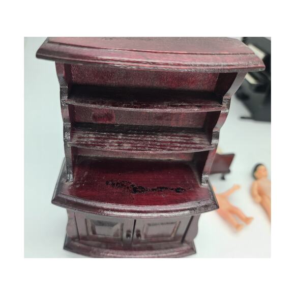 Vintage Wooden Dollhouse Furniture 10 pc Lot - Picture 7 of 8